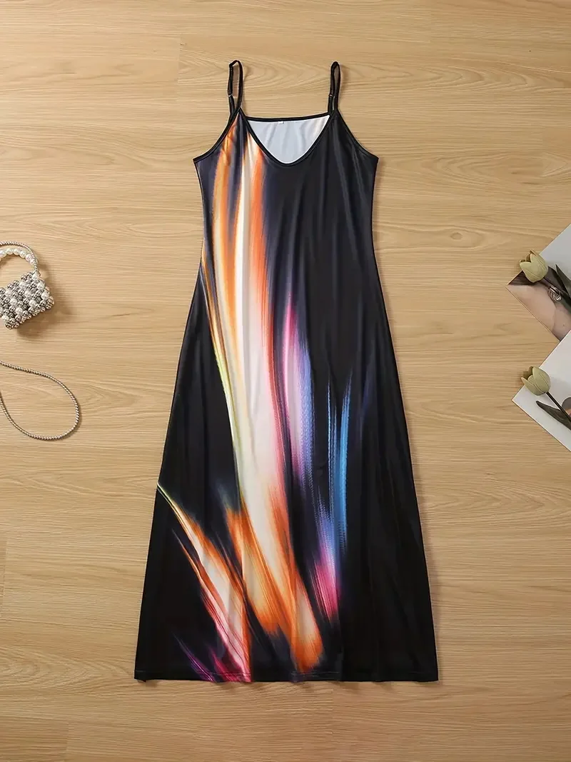 2024 High-grade Halter Dress Women's Fashion 3D Printing Fashion Sexy Dress Casual Temperament Summer Sexy Halter Dresses