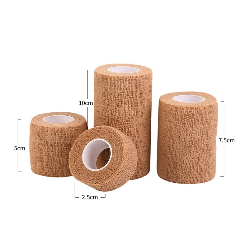 Non-woven Elastic Sport Self Adhesive Elastic Bandage Wrap Tape Elastoplast For Knee Finger Ankle Palm Shoulder Support Pads