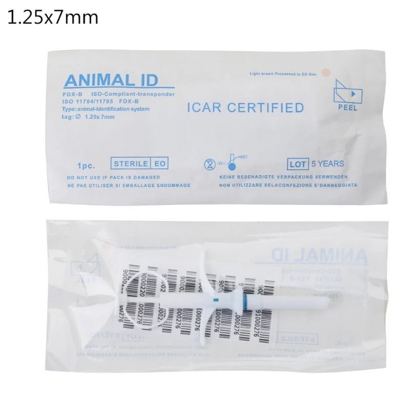 Animal Microchip Implanter Kit ISO11784/785 FDX-B Chips Pet Microchip Implanter