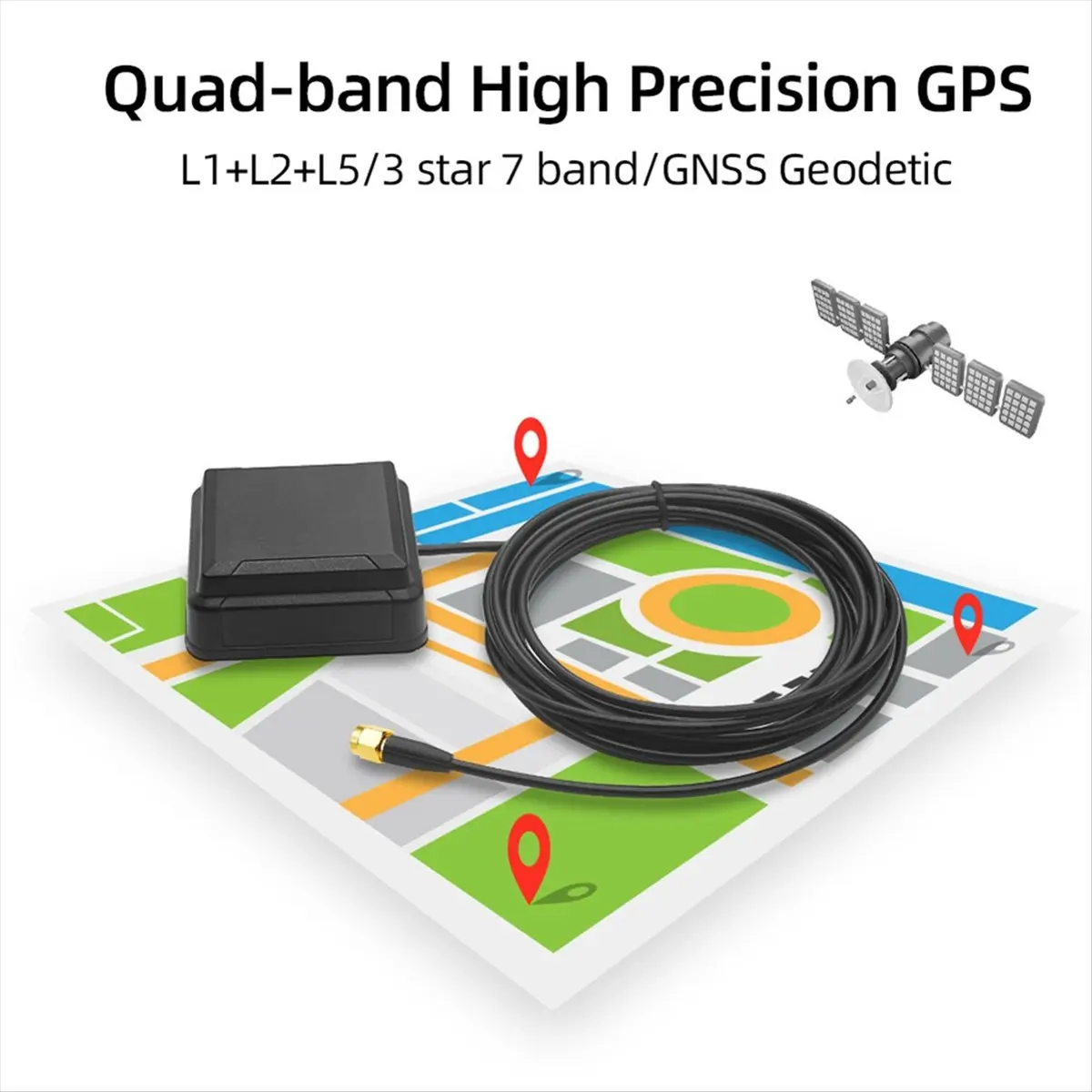 L77A High RTK RTD Antenna Centimeter Positioning L1+L2+L5 3-Satellite 7-Frequency GNSS Measuring Antenna