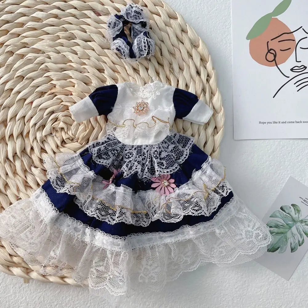 

Lolita Style 30cm Doll Clothes Gauze Skirt Headwear Doll Clothes Princess Dress 30cm Elegant 1/6 BJD Dolls Clothes Girl Gift
