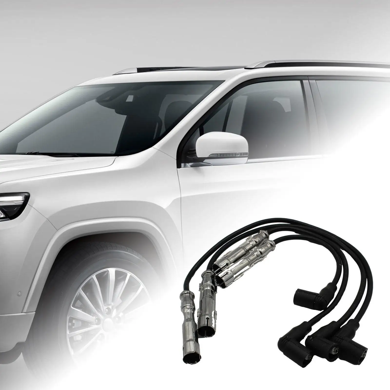 4-teiliges Kabelbaum für Zündspule 030905430 N Robuste Ersatzteile kompatibel für VW Polo (6N2) 1.0 Lupo i (6x1, 6E1) 1.0