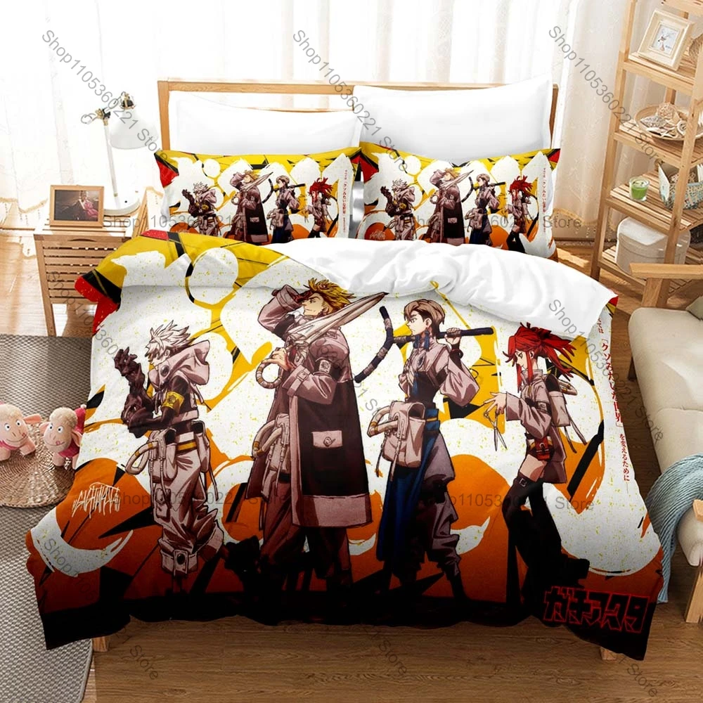 Gachiakuta Rudo, Zom, Kyoura Bedding Set 3Pcs Duvet Cover Set Soft Microfiber Bedroom Decor All Sizes Anime Fan Gift Bedroom