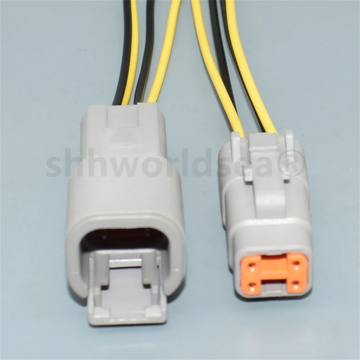 shhworldsea  DTM series 4 Pin male female DTM06-4S DTM04-4P Auto connector Sealed Wire Harness Plug with 15cm wires