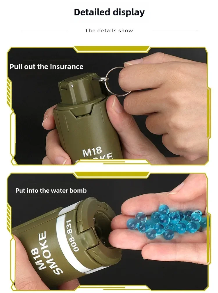 M18 Smoke VPN Ssive Hydrogel-Granate für Erwachsene und Kinder CSGO Outdoor-Spielzeug, perfekt für taktische Gaming-Enthusiasten – Detail 7