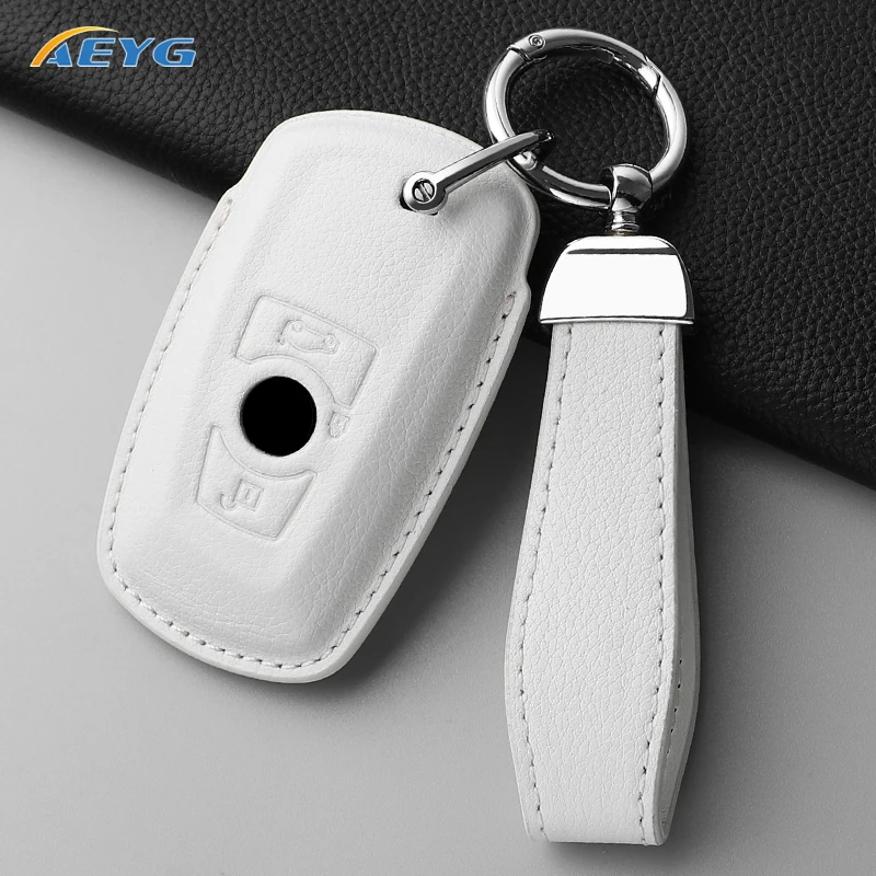 

Car Leather Key Case Cover Shell For BMW 1 3 5 7 Series X1 X3 X4 X5 F10 F15 F16 F20 F30 F18 F25 M3 M4 E34 Fob Accessories