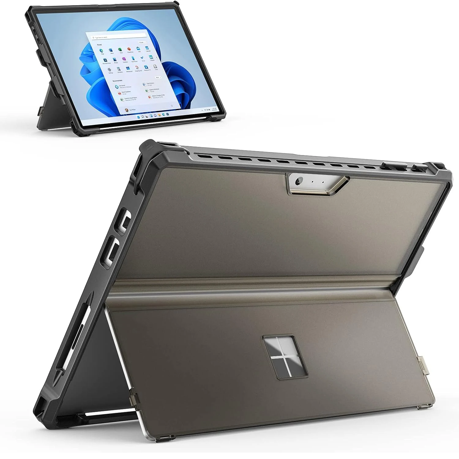 1PC Case For Microsoft Surface Pro 7 Plus/Pro7/Pro 6/Pro 5/Pro 4/ LTE - All-in-One Rugged Cover Case with Pen Holder