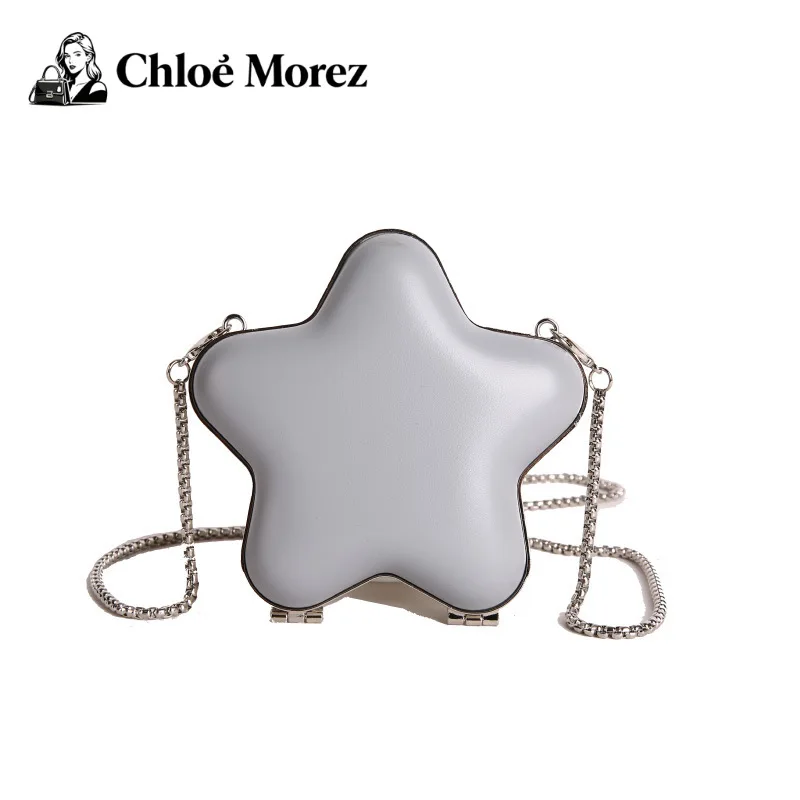 Five pointed star mini mouth red envelope cute princess style chain small bag shoulder coin purse