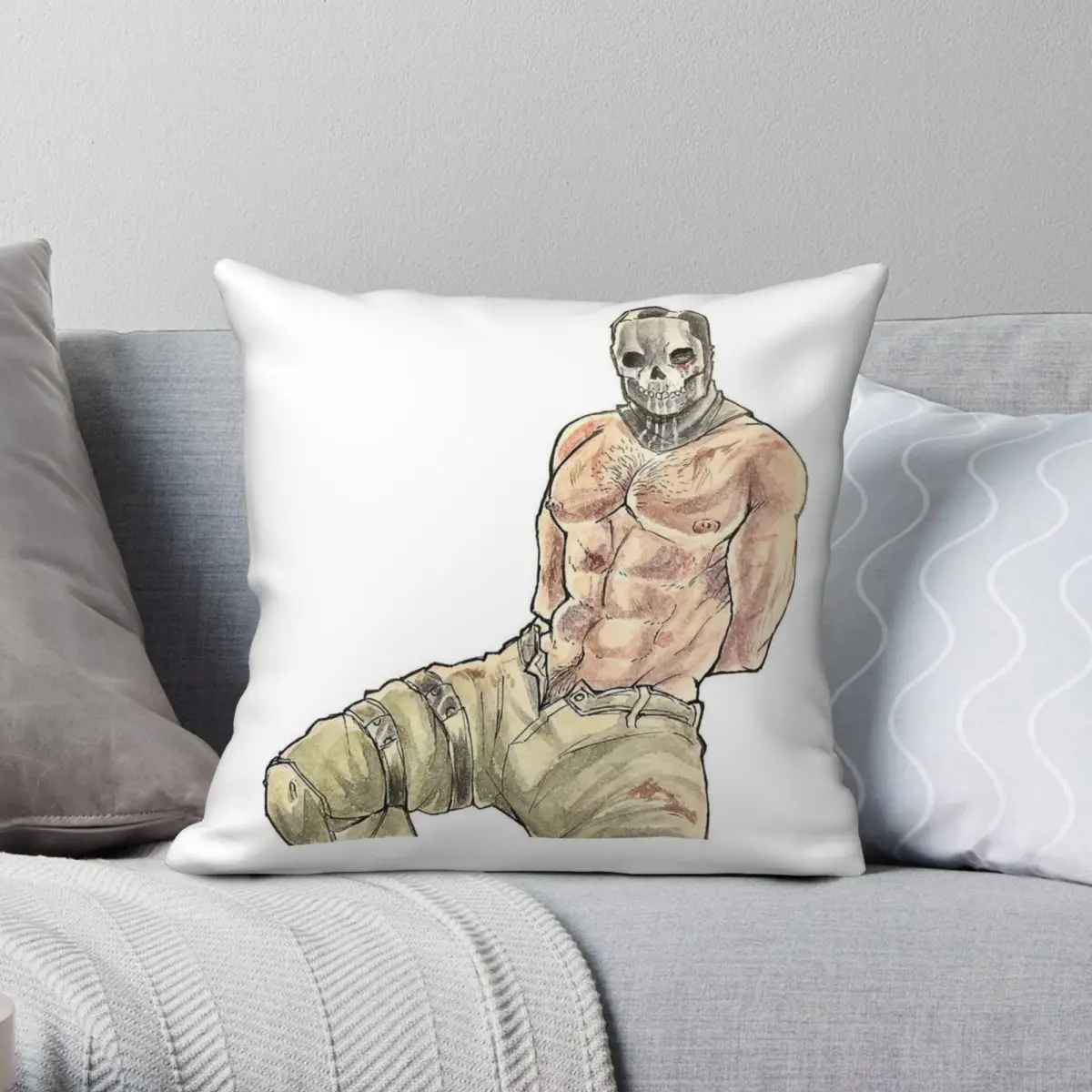 

Ghost Sexy People Square Pillowcase Polyester Linen Velvet Pattern Zip Decorative Pillow Case Sofa Seater Cushion Cover