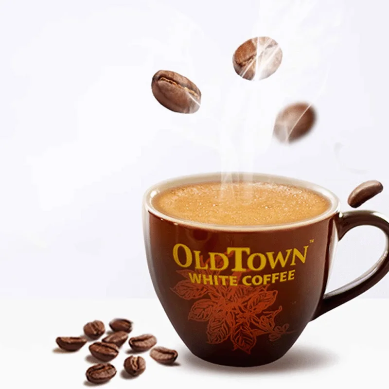 OldTown Weißer Kaffee 13,24/14,83/18,53/19,06/20,12 Unzen (375/420/525/540/570 g)*1 Packung zuckerfreier Instant-Weißkaffee