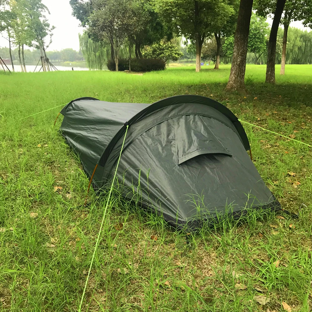 Backpacking Tent Outdoor Camping Sleeping Bag Tent Lightweight Single Person Sleeping Tent for Outdoor Camping  Travel Hiking