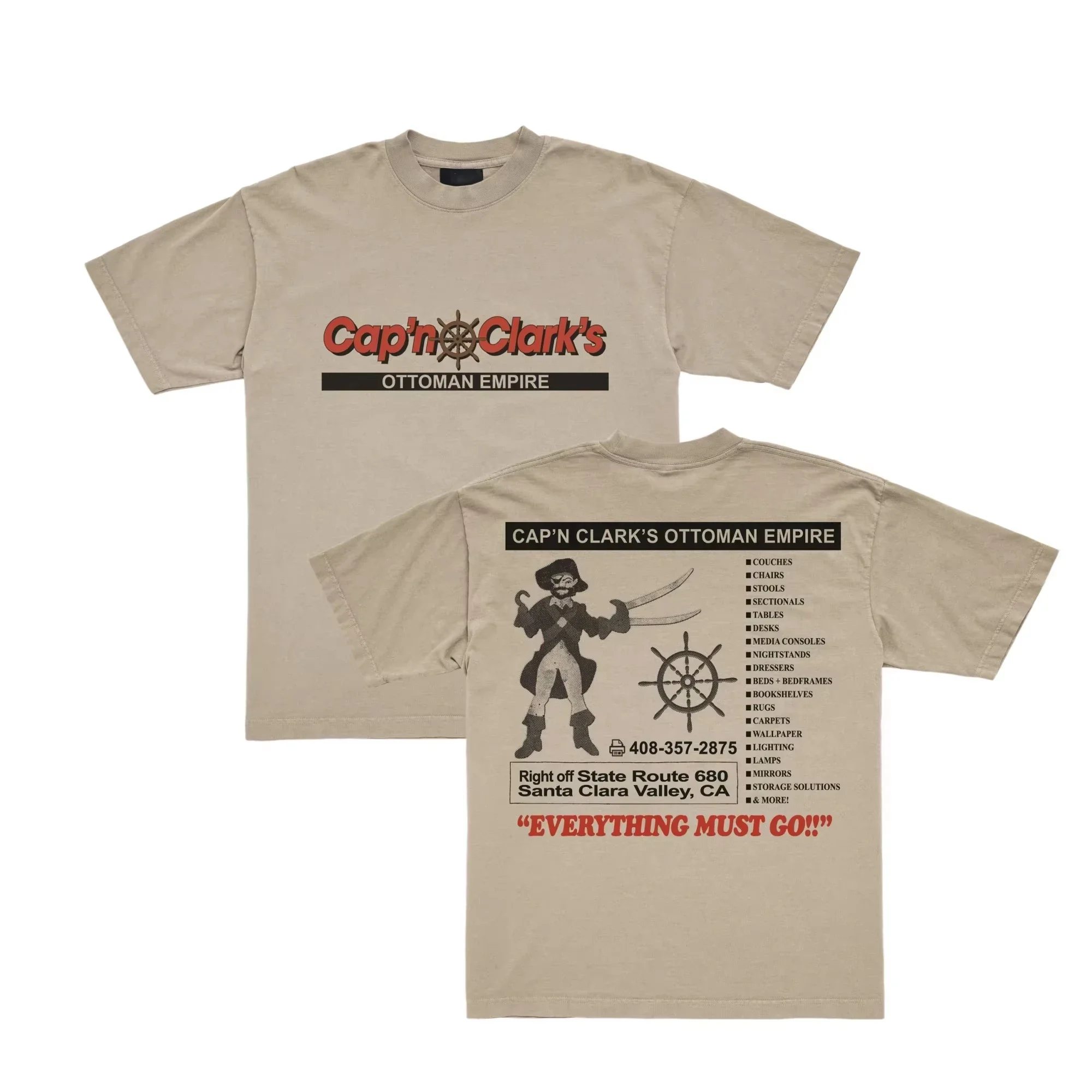 2026 Summer Movie Backrooms - Cap'n Clark's Grafik-T-Shirt aus 100 % Baumwolle, Unisex-T-Shirt für Herren und Damen, Y2k-T-Shirt mit Rundhalsausschnitt – Detail 5