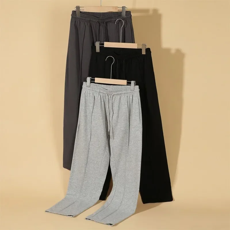 

Winter Hiphop Street Blank Jogging Trousers Retro Casual Sweatpants Oversized Men Women Fashion Cotton Star Pants