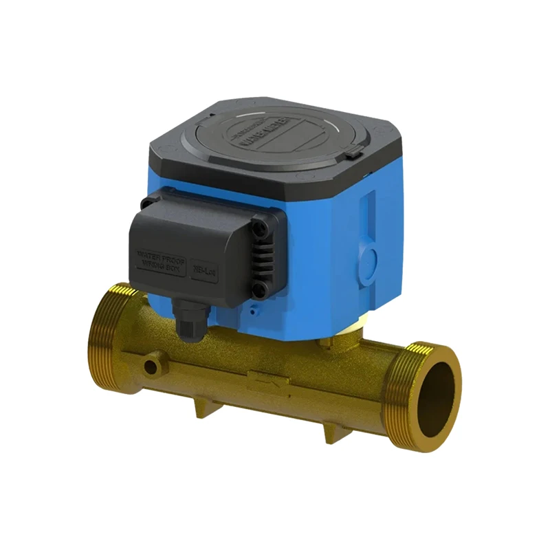 Picture 4: DN20 DN40 Brass Pipe Body Smart Ultrasound Digital Water Meter Wireless Modbus RS485 Infrared Output Water Meter Flowmeter