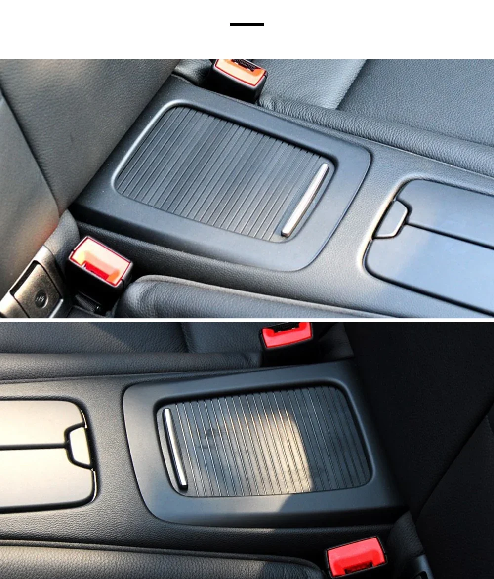 Für BMW E92 E93 M3 Auto Hinten Konsole Ablage Abdeckung Trim Abdeckung Rutsche Rollo Abdeckung Wasser Tasse Halter Vorhang 51166963913 – Detail 6