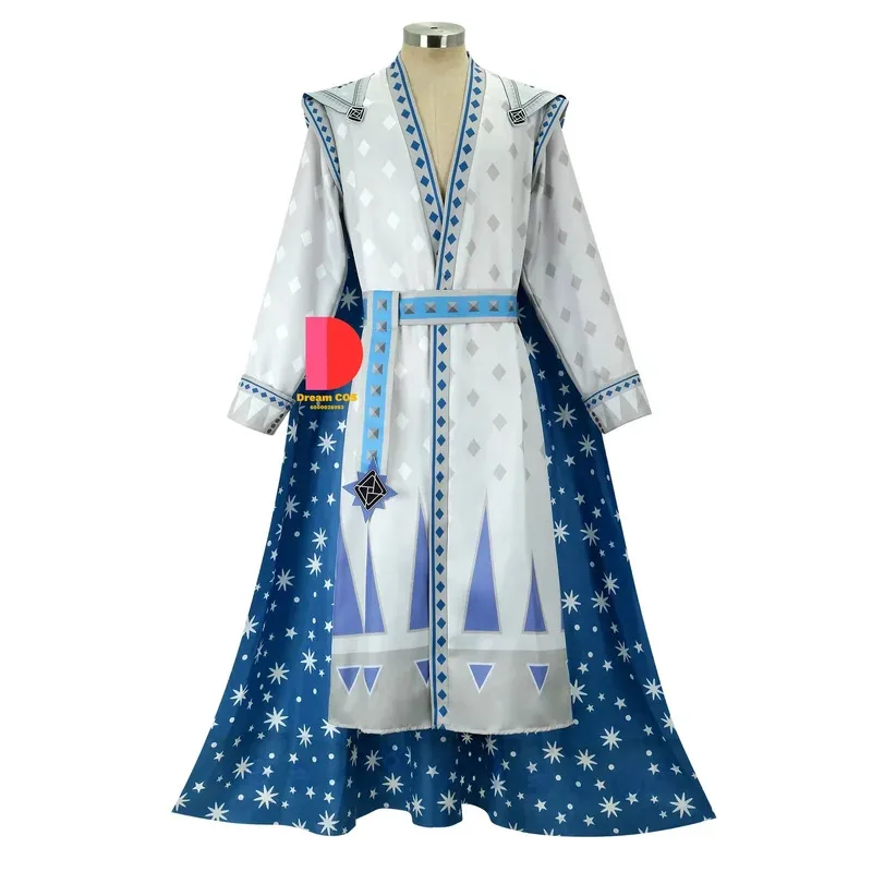 Vendita calda Re Magnifico Asha Costume Cosplay Anime Cappotto Cintura Mantello Adatto al budget Uomini adulti Festa di Carnevale di Halloween Essenziale