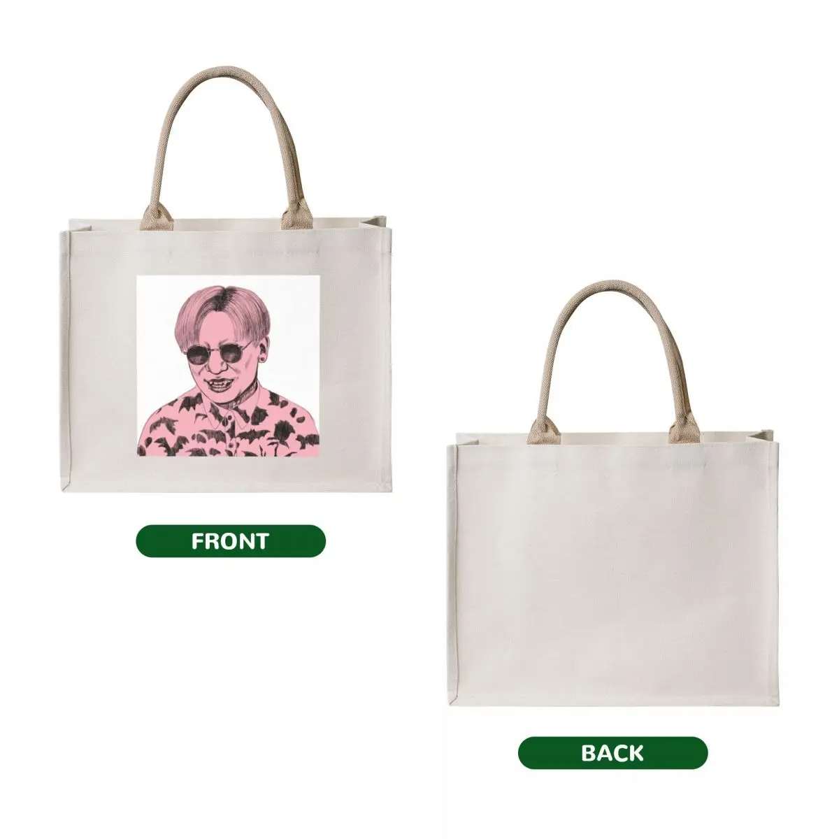 pink Kyo Tote Bag tote bags men custom tote bag bag screen Handbags women