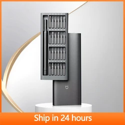 XIAOMI MIJIA Precyzyjny zestaw wkrętaków ręcznych 24-w-1 Bity magnetyczne Zestaw wkrętaków ze stopu aluminium DIY