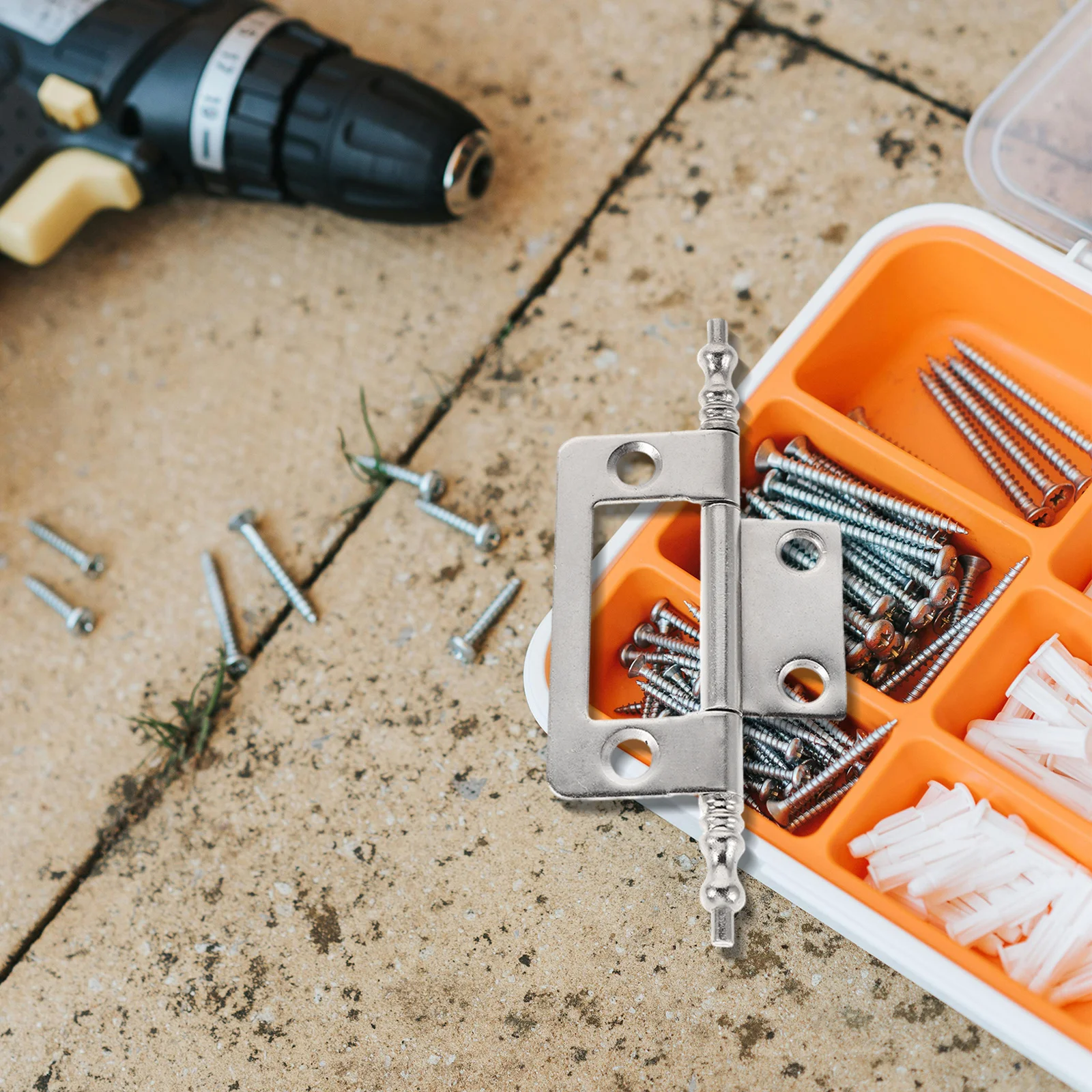 

16Pcs Concealed Cabinet Hinges Stable Metal Foldable Furniture Hardware Kitchen Wardrobe Door Drawer Hinges Repair Plate