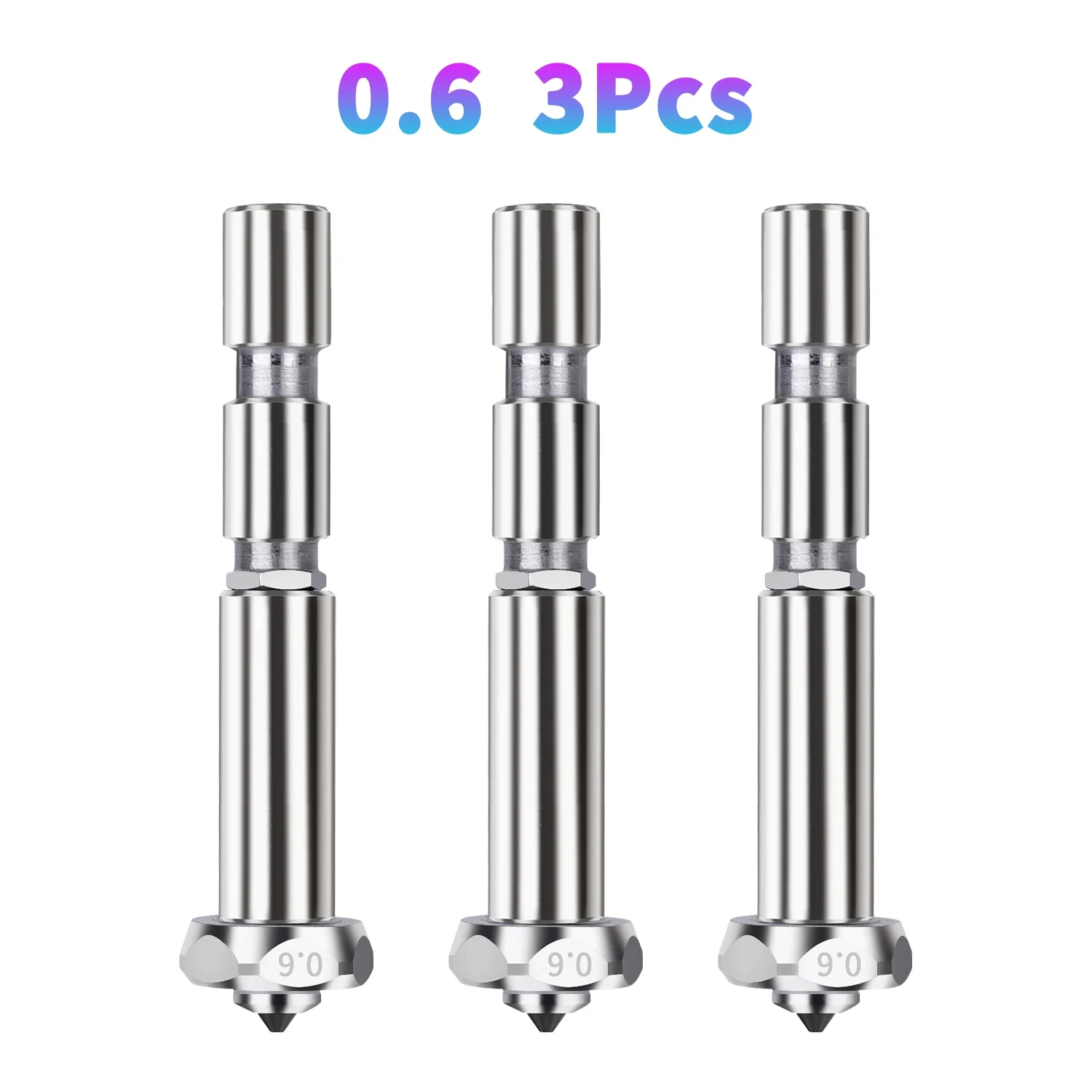 Voor Anycubic Kobra 3 Max Hotend 0.4 0.6 0.8mm hotend Voor Kobra 3 Max Combo Quick-Swap Geïntegreerde gehard Stalen Mondstuk