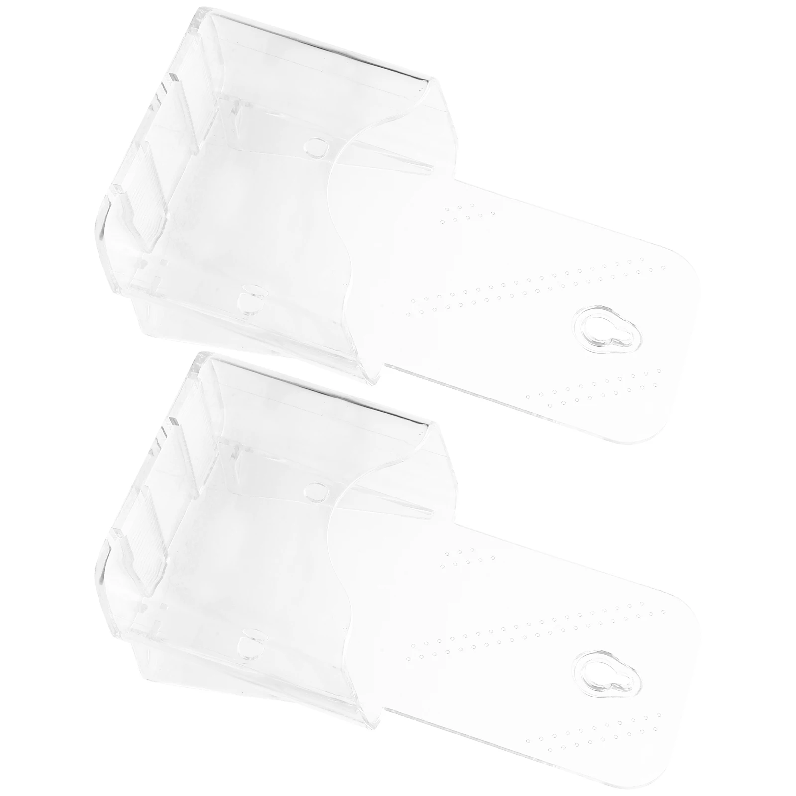 

2Pcs Acrylic Document Holder Clear File Organizer Desktop Brochure Rack Magazine Storage Stand for Office Study School