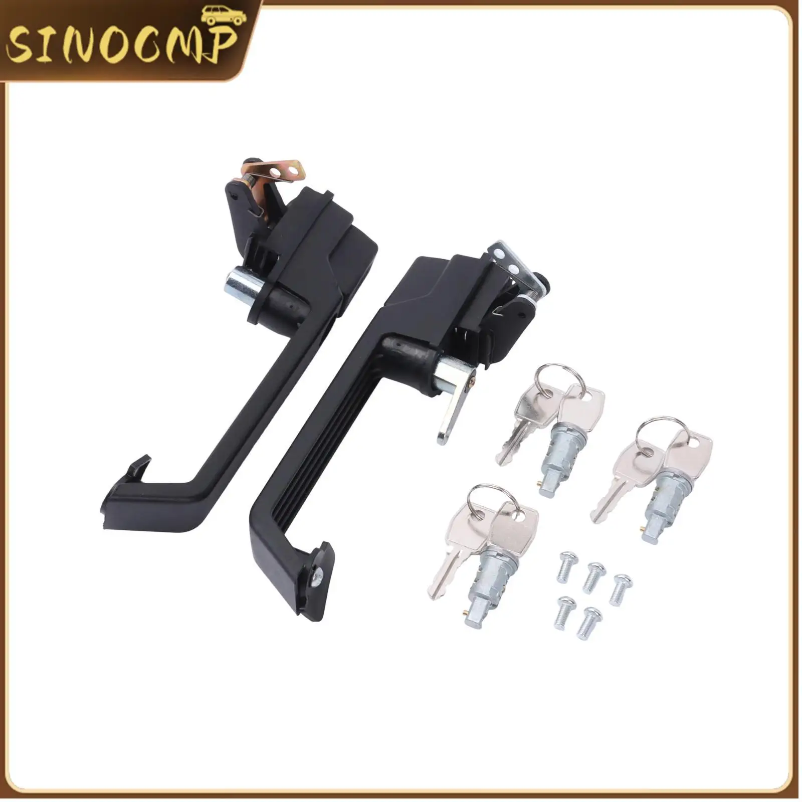 

Left+Right Front Door Handle Repair Kit Handles & Locks Set MXC7651 MXC7652 MTC6504 DA3345 For Defender (Up to 2002) Auto Parts