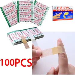 100pc Notfall Erste Hilfe Bandage Strap Ferse Glei Gips Wasserdichte Medizinische Verletzt Hämostase Band Klebstoff Patch Aufkleber