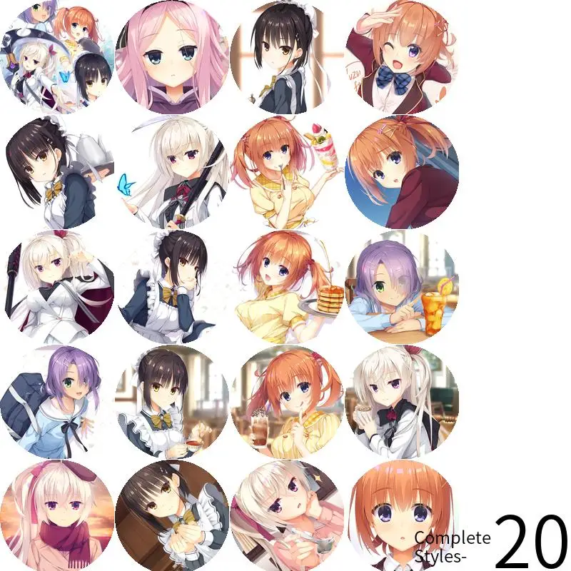 Cafe Stella and the Reapers Butterflies Game Anime Character Badge Brooch anchor Peripherals Pin Cartoon Jewelry