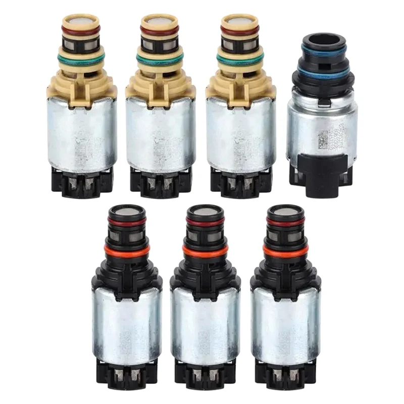 7Pcs Automatic Transmission Solenoid Set 6T40 6T30E 6T40E 6T45E 6T50E 6T30 Fits for Auto Accessories