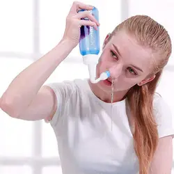 300ML detergente per il lavaggio del naso irrigatore nasale risciacquo bottiglia protezione per il naso evitare rinite allergica adulti bambini Neti Pot