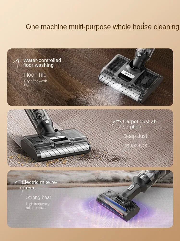 بحيرة سيريوس S7 3 في 1 الأجهزة المنزلية إزالة العث آلة تنظيف الغبار غسل شفط ممسحة الاجتياح آلة متكاملة