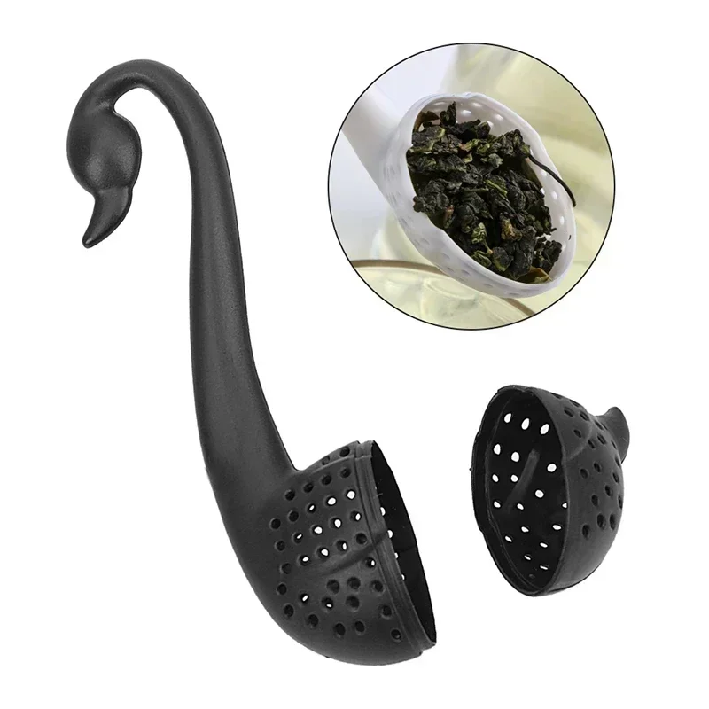 Cute Plastic Swan Shape Tea Infuser Reusable Portable Elegant Swan Tea Strainers Teaware Bar Tool Kitchen Accessories Home Decor