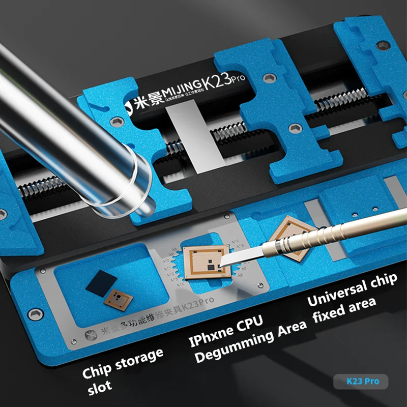 MIJING K23 Pro supporto universale per PCB supporto per scheda madre del telefono riparazione a doppio albero Jig IC Chip CPU morsetto di riparazione per saldatura