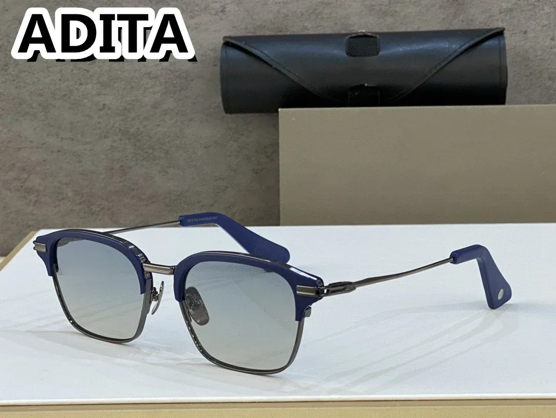 DT TYPOGRAPHER DTX142 نظارات شمسية عالية الجودة للرجال بتصميم عصري من التيتانيوم للنساء مع صندوق