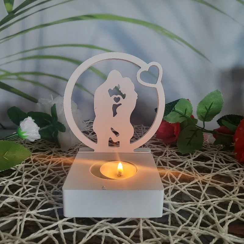 Cetakan Dropping Resin Plugin pasangan hamil cetakan silikon kandil DIY penyimpanan Dekorasi Rumah