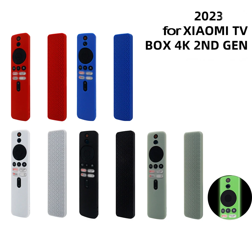 Picture 4: Soft Silicone Protective Case Cover For 2023 Xiaomi Mi 4K TV BoX 2nd Gen Anti-drop Anti-slip Remote Control Sleeve Accessories