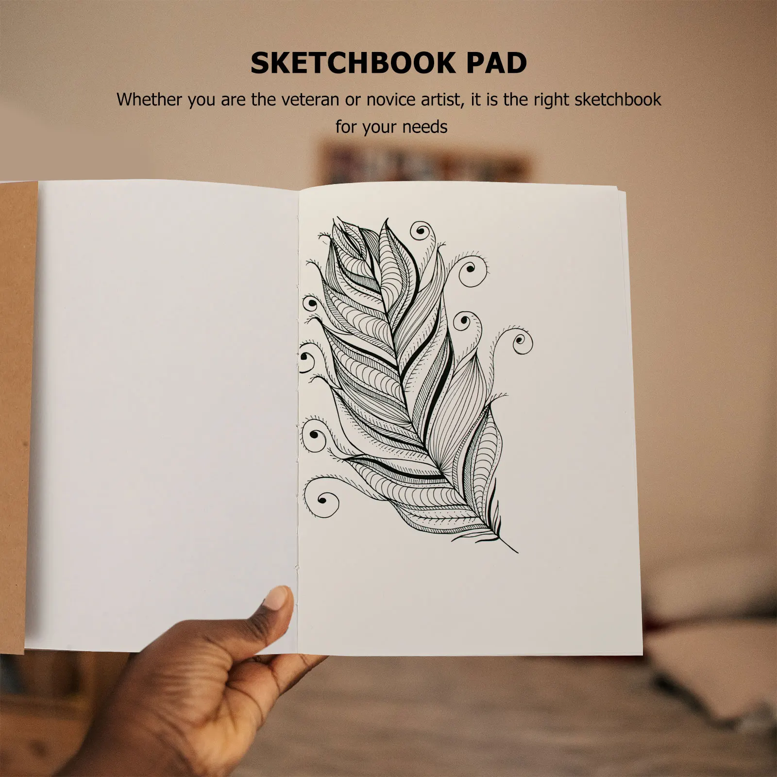 

Hardbound 120 Sheets Lightweight Sketch Journal Ideal for Outdoor Drawing Sketch Book Pad Pad Journal