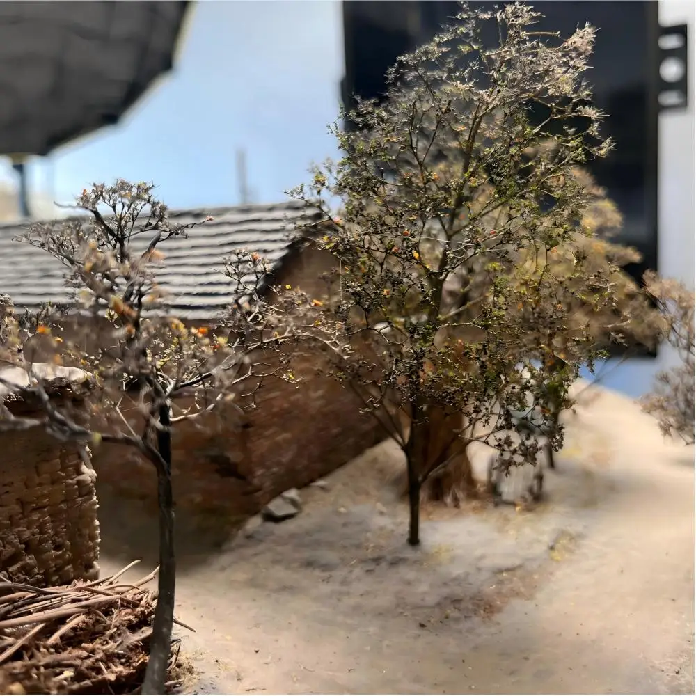 DIY Model Making Diorama Realistic Sea Foam Tree Model Thorny Quinoa Trees Vegetation For Military Railway Landscape Decor 1 box