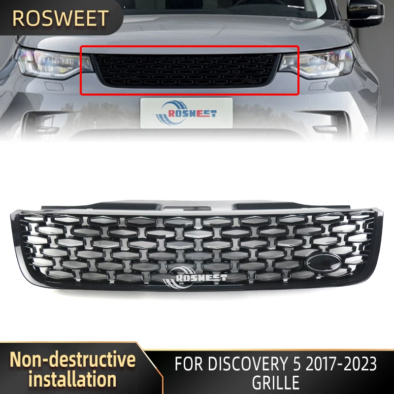 ABS Grille Front Bumper Mesh Grille Honeycomb Style Car Grill For  Discovery 5 2017-2022 L462 Car Accessories