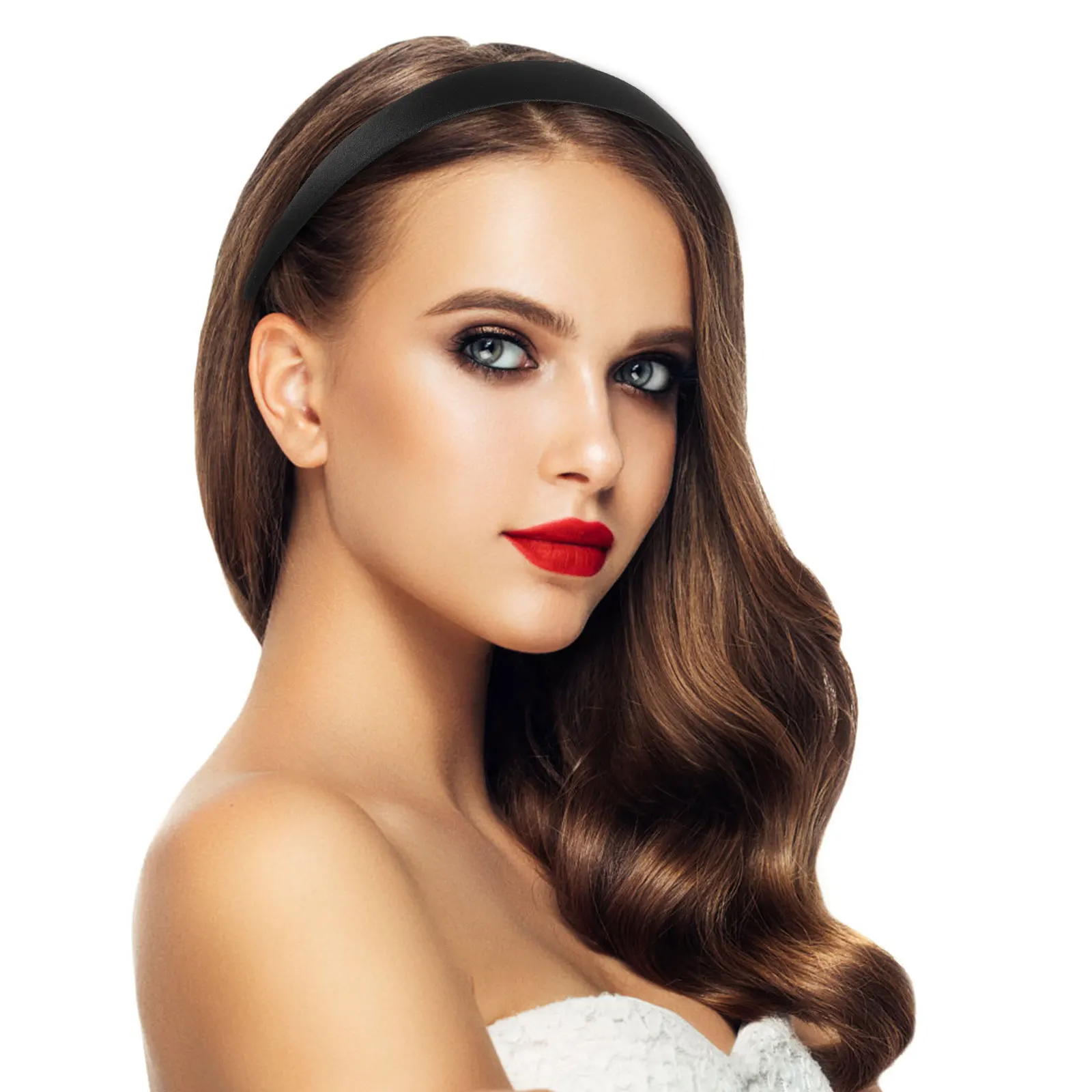 16 قطعة من أطواق الشعر البسيطة الأنيقة ذات الحواف الواسعة للنساء، أطواق شعر بسيطة أنيقة ومريحة للارتداء اليومي