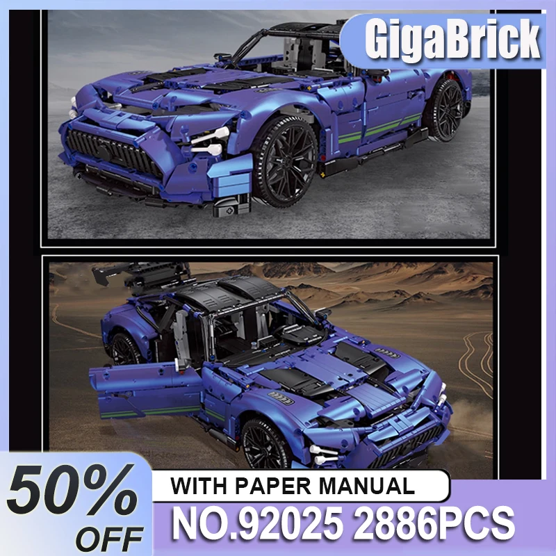 JIESTAR 92025 MOC Detailed Technical Sports Vehicle Building Blocks Bricks Assembling Model DIY Toys Christmas Gifts Set For Kid