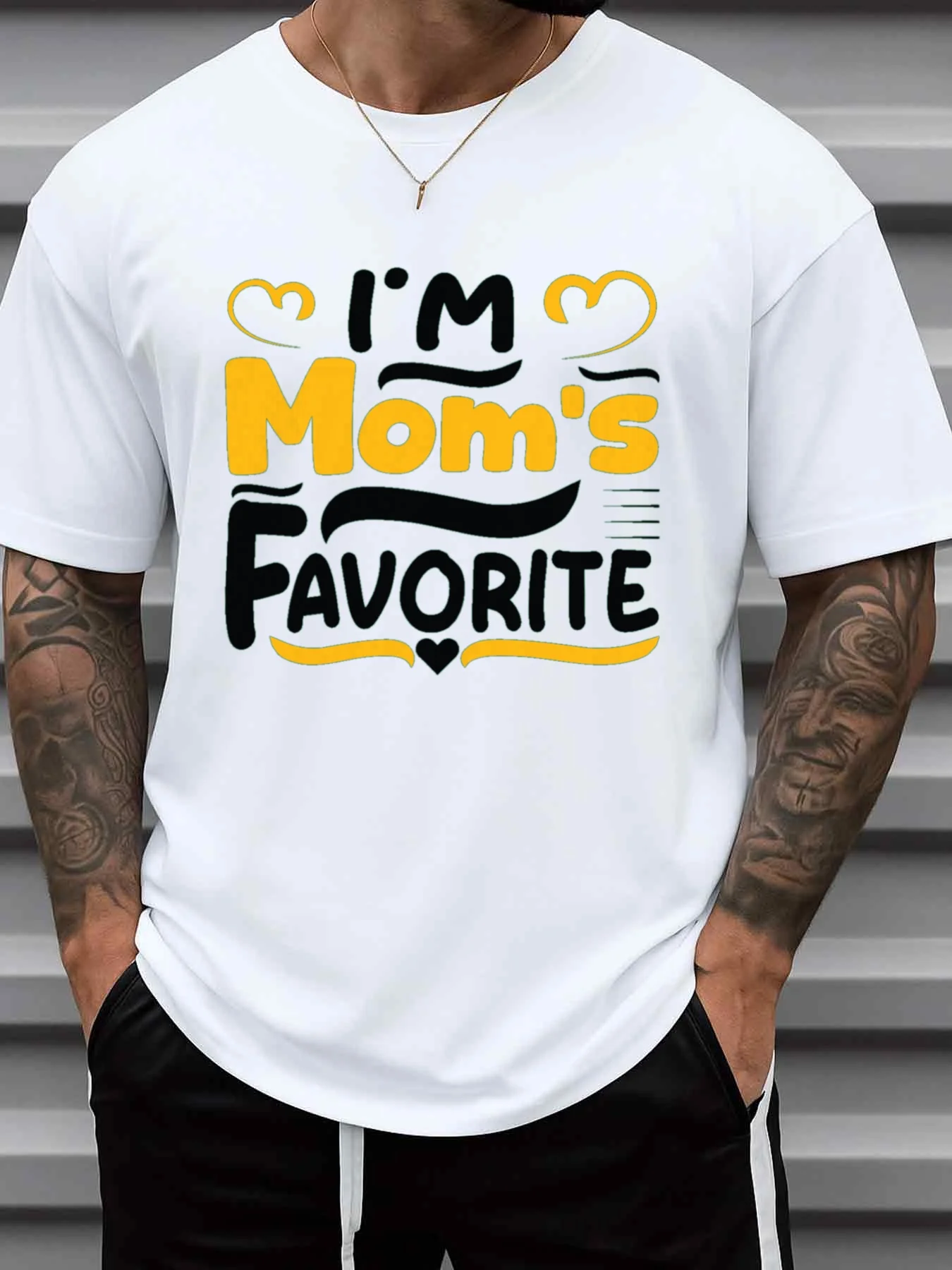 Men's Plain T-Shirt with 