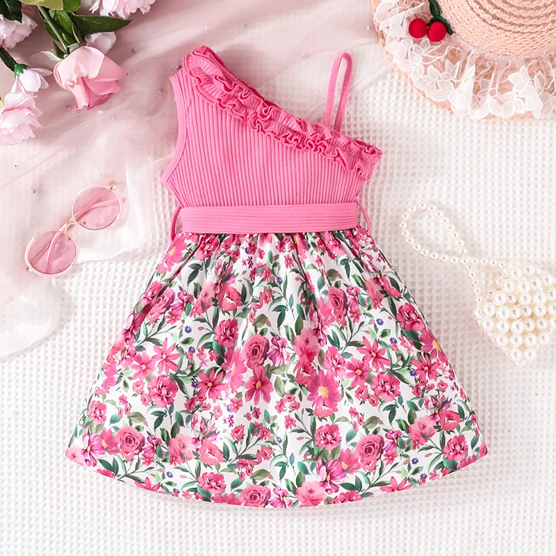 1st Christmas Baby Dress Toddler Baby Girl Dress Long Sleeve 1 Year Old Splicing Mesh A Line Autumn Infant Cute Dress