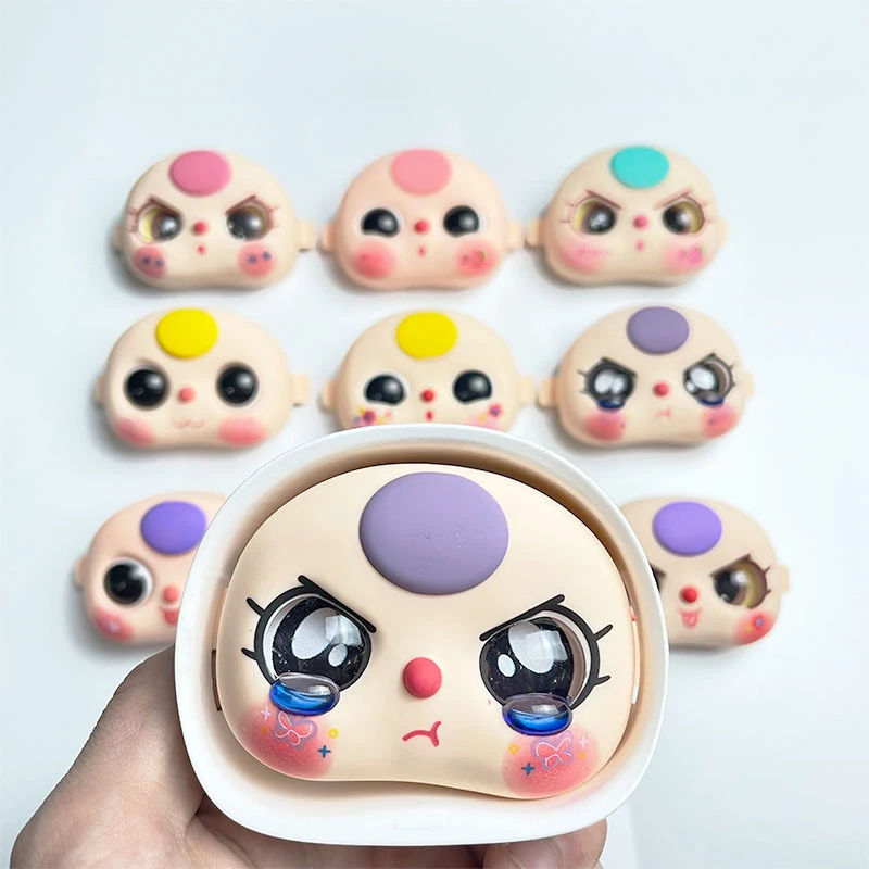 Juego de pies de mano y cara de repuesto para bebé, tres muñecos de juguete 100%, accesorios DIY, estilo aleatorio