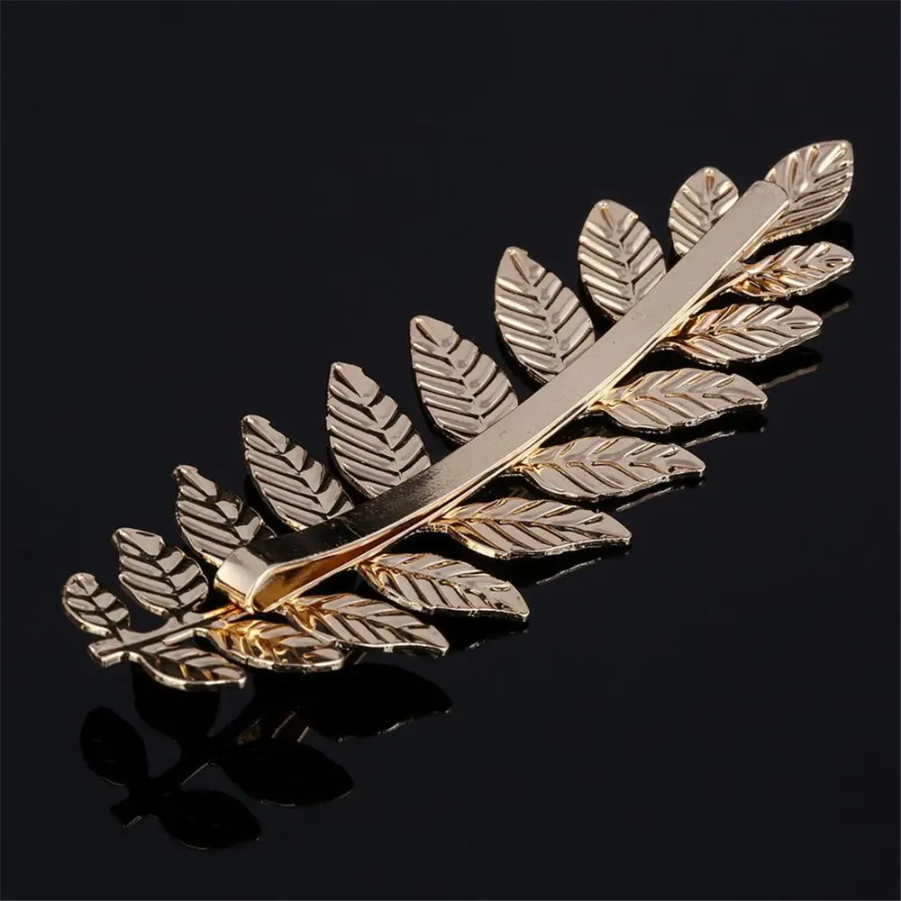 Gift Gold Bobby Pin Silver Hair Clip Girl Barrettes Hair Combs Leaf Hairpin