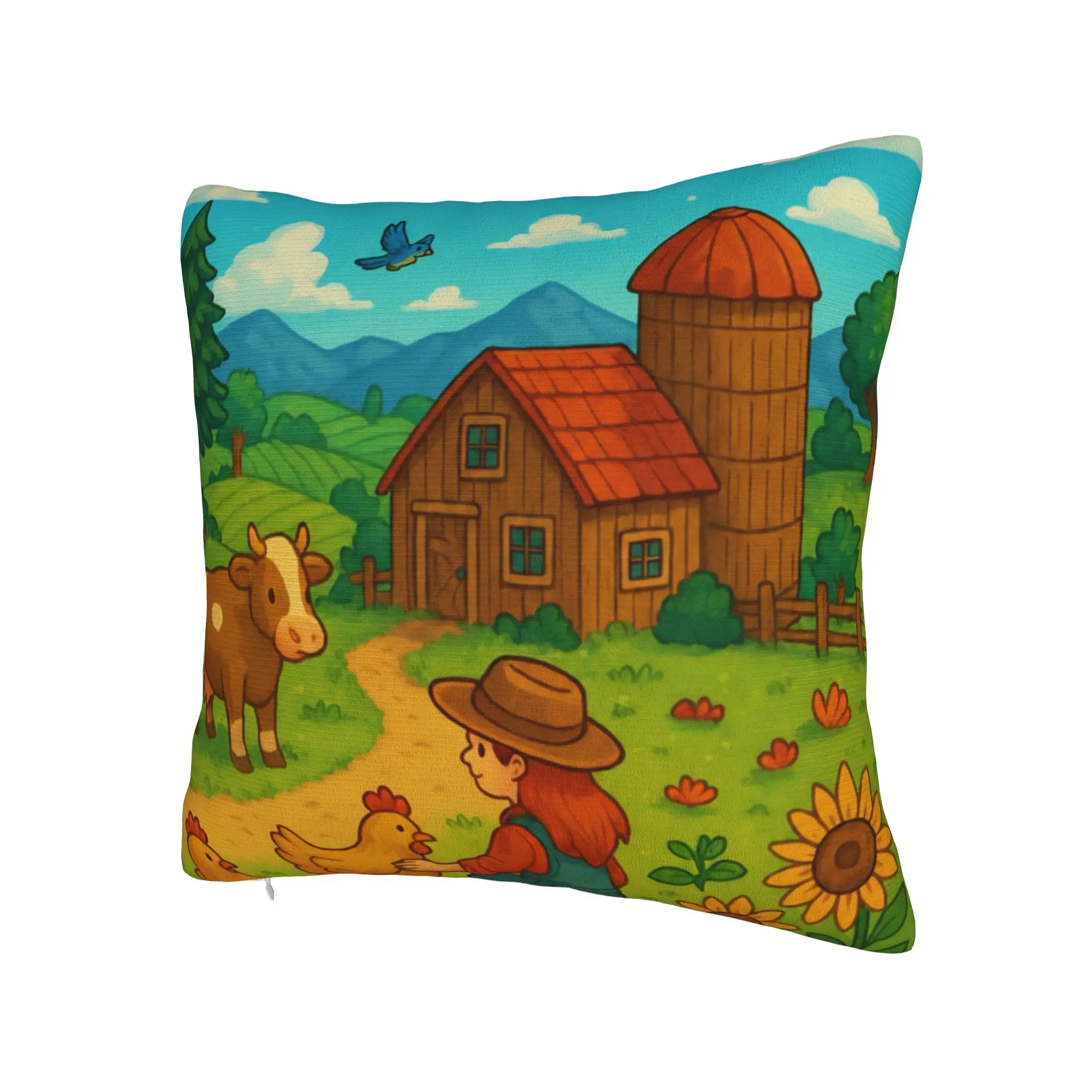 Stardew Valley Animals Pillowcases Merch Printed Cushion Cover Decor  Pillow Case Cover Chair Multiple Sizes