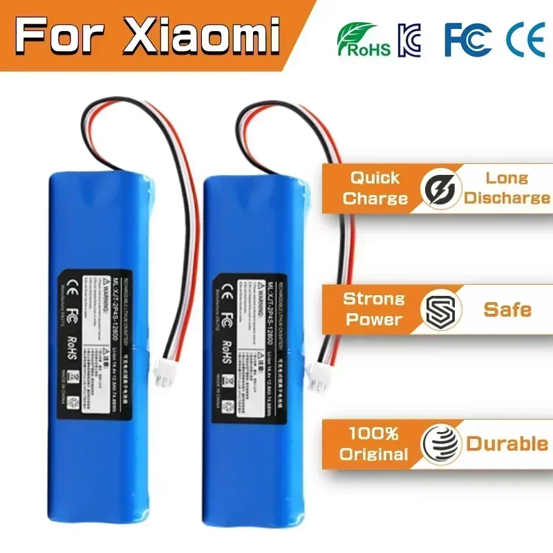 

NEW 14.4V lithium Battery 12800mAh For XiaoMi Lydsto R1 Rechargeable Li-ion Battery Robot Vacuum Cleaner R1 Battery Pack with