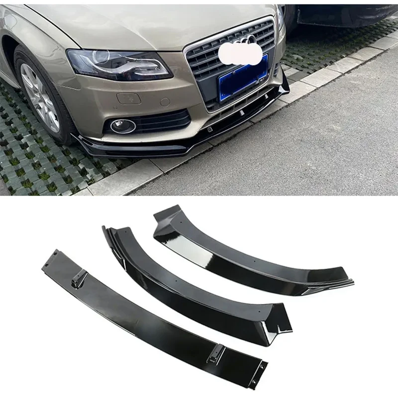 Good Quality Auto Parts A4 Refit to RS4 B8 Body Kit Bumper Front Lip for Audi  Car Bodykit 2008-2012