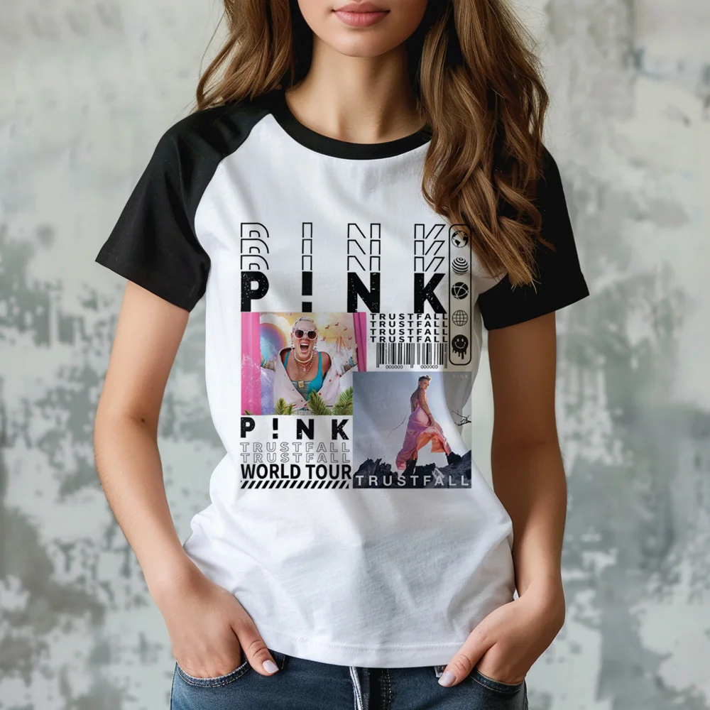 Pink p Nk t-shirts women funny anime Japanese t-shirts girl manga clothes