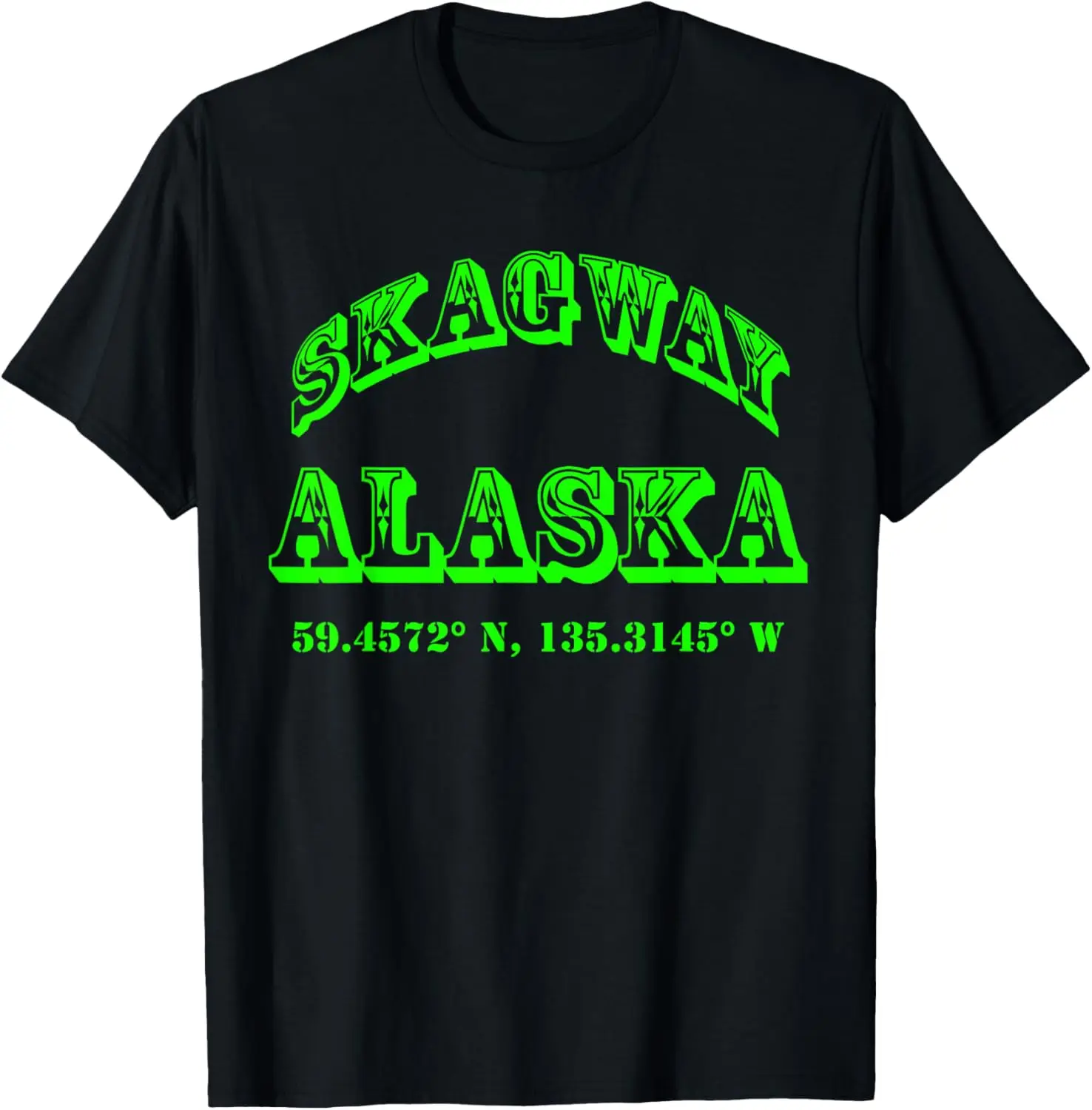 

Футболка Skagway Alaska Coordinates